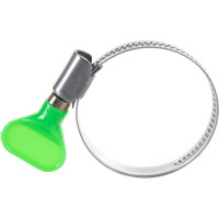 Обжимной хомут из нержавеющей стали Tech-Krep 30х45 с бабочкой 1шт - ярлык 112848