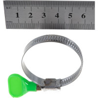 Обжимной хомут из нержавеющей стали Tech-Krep 30х45 с бабочкой 1шт - ярлык 112848