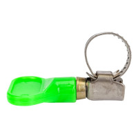 Обжимной хомут из нержавеющей стали Tech-Krep 8х12 с бабочкой 1шт - ярлык 112851