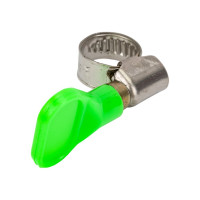 Обжимной хомут из нержавеющей стали Tech-Krep 8х12 с бабочкой 1шт - ярлык 112851