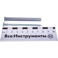 Дюбель-гвоздь Tech-Krep 8х80 потайная манжета, полипропилен 10 шт - пакет 103905