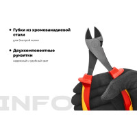 Диэлектрические бокорезы Inforce 180мм 1000В 06-18-17