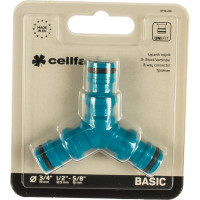 Тройник соединитель 1/2", упаковка - блистер Cellfast 50-205