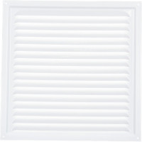 Решетка вентиляционная стальная с сеткой (300x300 мм; белая) ERA 3030МЭ 233-006