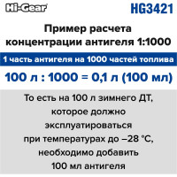 Суперантигель для дизтоплива Hi-Gear HG3421