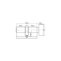 Цилиндр 60 мм К-З, комплект Ренц INCC 60-H SN