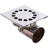 Трап ORE D1050G, 100х100 мм, гориз., слив 50 мм, мет. 7079988607436