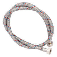 Гибкая подводка для воды, (оплетка нерж.сталь)1/2", вр/вр, 100см ELKA EL.LK.101.33.0100