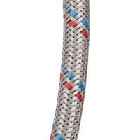 Гибкая подводка для воды, (оплетка нерж.сталь)1/2", вр/вр, 100см ELKA EL.LK.101.33.0100