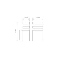 Садово-парковый светильник Elektrostandard 1450 TECHNO черный a032630