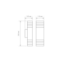 Садово-парковый светильник Elektrostandard 1449 TECHNO черный a032628
