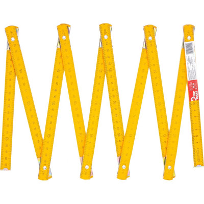 Складной деревянный метр 2 м, желтый Top Tools 26C012