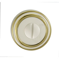 Завертка к ручкам Ренц BIG белый / золото блестящее INBK 16 W/GP