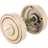 Завертка к ручкам Ренц BIG белый / золото блестящее INBK 16 W/GP