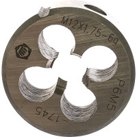 Плашка ООО "ТМТ ГРУПП" М12х1.75 Р6М5 6g 137173