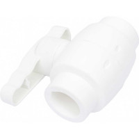 Полнопроходной шаровой кран PRO AQUA PP-R белый d-25 мм PA40010