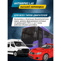 Антифриз сине-зеленый G11 AGA 5 кг, -40С+118С, готовый к применению AGA008L