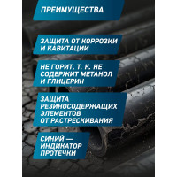 Антифриз сине-зеленый G11 AGA 5 кг, -40С+118С, готовый к применению AGA008L