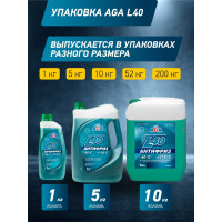 Антифриз сине-зеленый G11 AGA 5 кг, -40С+118С, готовый к применению AGA008L