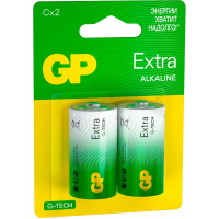 Батарейки GP C / LR14 алкалиновые щелочные Extra Alkaline, набор 2 шт (14AXA21-BC2) 15783880