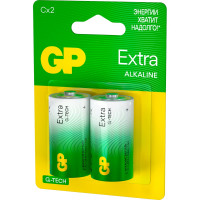 Батарейки GP C / LR14 алкалиновые щелочные Extra Alkaline, набор 2 шт (14AXA21-BC2) 15783880