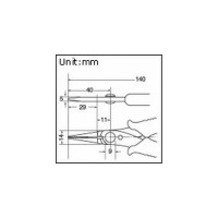 Длинногубцы (антистатические) Pro'sKit 1PK-5102E 00087108