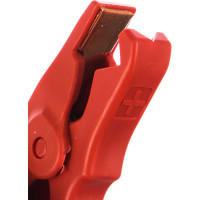 Зажим Крокодил АВТОЭЛЕКТРИКА Т-21 красный, длина 165мм, медная вставка,ток 600А 1шт. 46