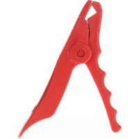 Зажим Крокодил АВТОЭЛЕКТРИКА Т-21 красный, длина 165мм, медная вставка,ток 600А 1шт. 46