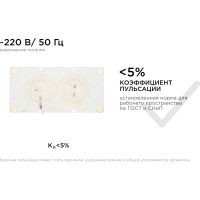 Плата Apeyron светодиодная, 220В, 24Вт прямоуг. с линзой, ДН 02-22