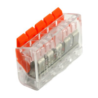 Универсальная компактная клемма STEKKER 5-проводная, LD221-415, 50шт в упак. 32395