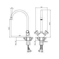 Смеситель для кухни OLIVE'S VASCO 27430VS