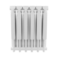 Алюминиевый радиатор ROMMER Optima 500 6 секций RAL9016 89557