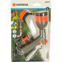Комплект Gardena: многофункциональный пистолет для полива Classic + стандартный коннектор 1/2" 18343-32.000.00