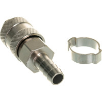 Переходник рапид – ёлочка 10 мм с обжимным кольцом 10-15 мм Elitech 0704.018400