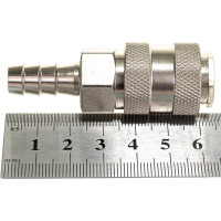 Переходник рапид – ёлочка 10 мм с обжимным кольцом 10-15 мм Elitech 0704.018400