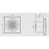 Вентилятор Soler&Palau SILENT-200 CRZ SILVER RE 03-0103-116
