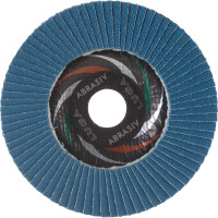 Круг лепестковый циркониевый по металлу и нержавеющей стали (125х22 мм, ZK80, 38А) Tsunami КЛТ1 D9610000ZK12580