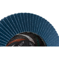 Круг лепестковый циркониевый по металлу и нержавеющей стали (125х22 мм, ZK80, 38А) Tsunami КЛТ1 D9610000ZK12580