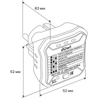Тестер розеток и УЗО duwi M6860 DIY 26009 7