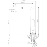 Смеситель для кухни Rossinka W35-23
