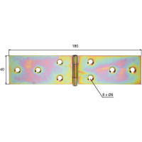 Петля для ящика ALBERTS оцинкованная 40x181,5мм 346928
