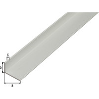 Уголок ALBERTS алюминиевый, серебро 20x10x1,5х2600 мм 480097
