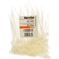 Нейлоновая стяжка Hyperline GTK-110MC безгал., 110x2.5 мм, полиамид 6.6, -40C - +85C, 100 штук 16067