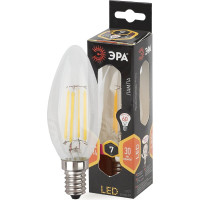 Светодиодная лампа ЭРА F-LED B35-7W-827-E14 филамент, свеча, теплый Б0027942