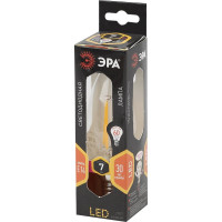 Светодиодная лампа ЭРА F-LED B35-7W-827-E14 филамент, свеча, теплый Б0027942