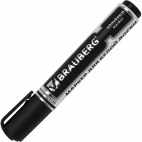 Маркер для доски Neo, с клипом, 5 мм, черный, BRAUBERG 150487