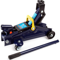 Домкрат гидравлический подкатной AUTOVIRAZH 2т +кейс /синий/ AV-076002