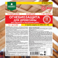 Огнебиозащита для древесины PROSEPT ОГНЕБИО PROF 2-ая группа, 65 л 006-65