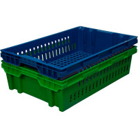 Хлебный ящик п/э 600х400х152,5 зеленый вес 1,2 кг Тара.ру 01427