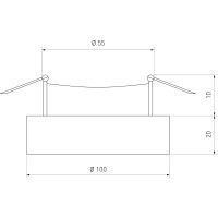 Встраиваемый светильник Elektrostandard 2212 MR16 / CL прозрачный a039675